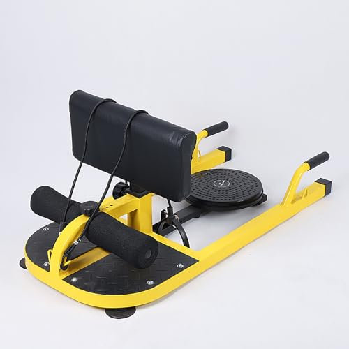 Tdfersasdw Machine à Squat Sissy 5 en 1 pour la Maison, Machine de poussée de Hanche, Extension des Jambes, Banc de poussée de Hanche, équipement d'entraînement des fessiers,Noir