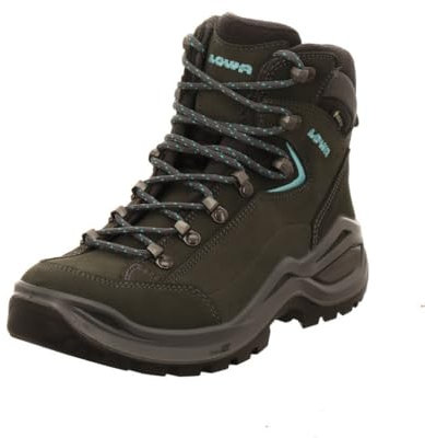 LOWA Stiefel mittel RENEGADE EVO GTX MID Ws W asphalt/türkis, 41.5