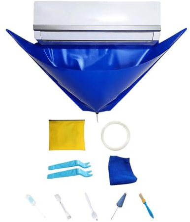Ziiyoilh 1 Kit de Couvercle de Nettoyage pour Climatiseur, Outil de Nettoyage sans Démontage pour Climatiseurs