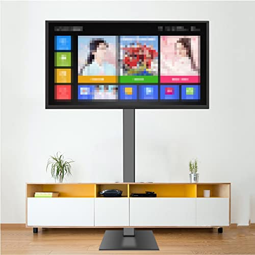 OOMRNV Support TV Universel au Sol pour la Plupart des téléviseurs Plasma à écran Plat/incurvé de 32 à 65 Pouces, Support réglable en Hauteur pour écran Portable, avec ges