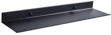 ABOOFAN Lagerregal Schwarzes Regal Extra Starke Schwebende Regale Schließfachorganisator Wandmontierte Regale Duschregal Schließfach Regal Schwebende Regale Zur Wandmontage Bad Black