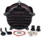 QASULER Kit filtro aria filtro aria nero, for Harley, Sportster XL883 XL1200 Forty Eight Seventy Two 48 72 Iron 883 1991-2020 Filtro aria per moto(Rot)