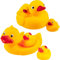Badeenten - Baby & Wasserspielzeug Verschiedene Artikel frei wählbar 6 TLG. Set - Quietschtier Gummienten/Badenten - 15 cm - große Enten mit kleinen B..