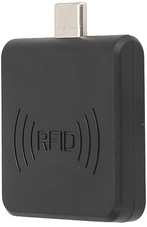 Reader, Type C IC Card Reader Less Mobile Phone Card Reader with Radio Frequency Identification Card Reader 13.56Mhz Card Reader Writer for (Black)
