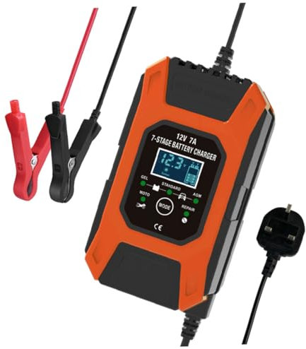 GALPADA 12v Batteries Compatible Fast Car Battery Charger Maintenance Mode for Motorbike
