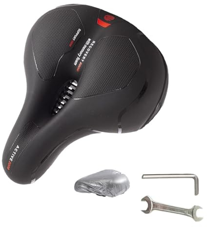 AeroComfort X - Wolkenweicher Sattel Ergonomischer Fahrradsattel mit Memory-Schaum, stoßdämpfend und atmungsaktiv, ideal für urbanes Fahren