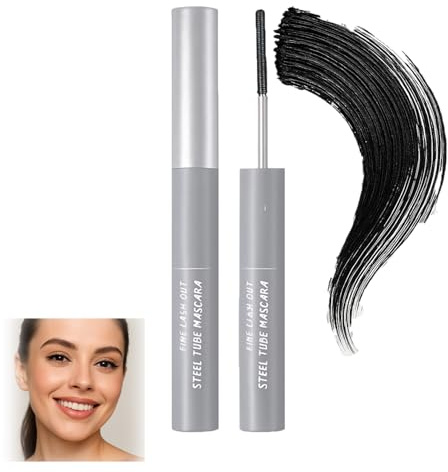 Tube Mascara Black, Slim Fine-Toothed Wand, Silver-Grey Casing, 1 Tube | Targeted Coating Along Individual Lashes, Screw-Cap Closure, For Daily Make-Up Routines And Defined Evening Looks