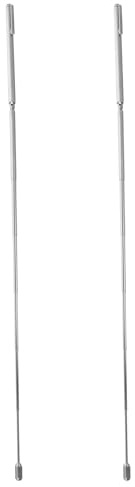 KAILIKETIY Baguettes de Sourcier en Acier Inoxydable 2 Pièces, Tiges Télescopiques Flexibles pour Détection de Métaux et Or, Usage Spirituel et Chasse, Couleur Argenté
