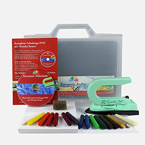 Fine Art Encaustic Atelier – großes Geschenkset, viel Zubehör, 45-minütige Malanleitung auf DVD