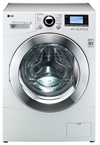 LG F1695RD Lave linge séchant 1600 trs/min Argent, Blanc