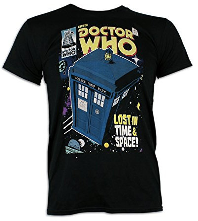 Doctor Who - T-Shirt à Manches Courtes - TARDIS - Homme - Large