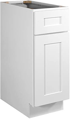 Design House Shaker Base Kitchen Cabinet, Wood, White, 12x34.5 Fully Assembled