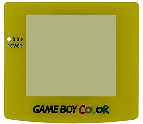 Gelb Akku Schutzhülle & Objektiv für Game Boy Color GBC System Ersatz (mit Rückseite selbstklebend)
