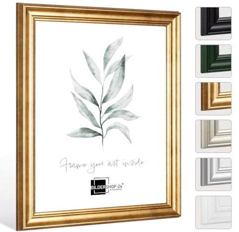 Bildershop-24 Bilderrahmen Barockrahmen Nepal 30x45cm Blattgold