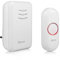 Byron Wireless Doorbell Set, Plug-In Chime, 150m Range, 16 Melodies, DBY-22312UK
