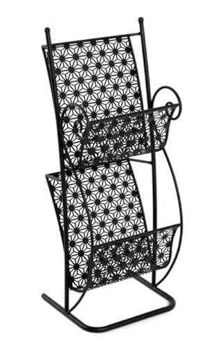 Porte Revues Vintage Stella 80cm Noir