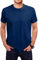 Love My Fashions Men's Round Neck Short Sleeves Plain T-Shirt Navy Blue