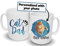 Spoilt Rotten Pets Blue Watersplash Cat Dad Personalised Photo Mug Any Name's Kitten Lovers Custom Name Mug Father's, Daddy,