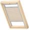 VELUX Original Dachfenster Plissee für MK08, Champagner, mit Grauer Führungsschiene