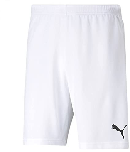 PUMA Herren Teamrise Shorts, Puma White-puma Black, S EU