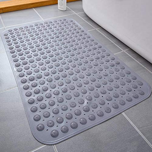 caihuashopping Bequeme Badezimmermatte Badewanne Dusche Matte, Badewanne Matte mit Abflussloch und Saugnapf, geeignet for alle Menschen, Multi-Color Optional Badteppich rutschfeste Badematte