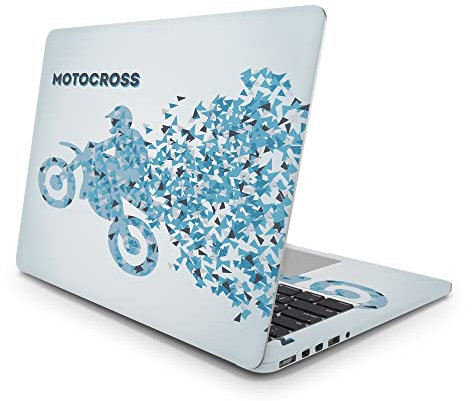 Sticker Master Motocross Laptop Vinyl Sticker Skin Cover 13 14 15 Inch Notebook Decal for MacBook Asus Acer Hp Lenovo Huawei Dell Ms Toshiba 12 inch (29x24 cm)