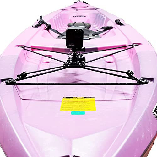 Universal Kayak Camera Mount with Phone Holder - Backstop Chain Link Net Mount for GoPro Action Camera Mount. Capture All The Action on The Water During Your Adventure