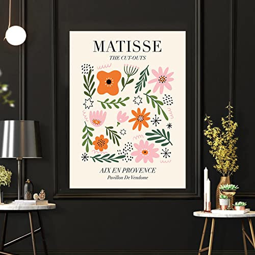 Henri Matisse Poster Bunte Linie Botanisches Poster Baum Grünes Blatt Poster Matisse Bild Vintage Abstrakte Pflanze Galerie Poster Minimalistische Wand Bilder Matisse Kunstdrucke 0610362