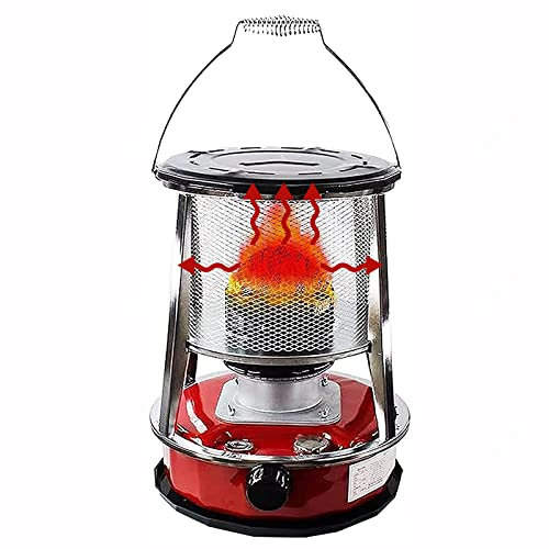 Xrdbfd Tragbarer Petroleumheizung, Petroleumofen Für Innenräume, Outdoor Camping Öl Heizer, Petroleum Heizung, Für Patio, Deck, Zelt Heizung,4.6Lred