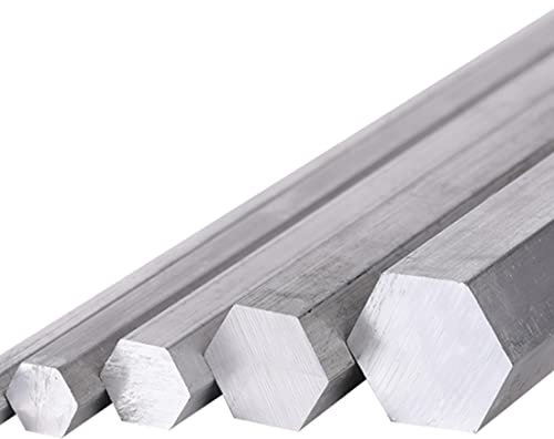 2 Stück 6061 Aluminium-Sechskantstange – leichte und stabile Metallstange, für DIY-Projekte und Handwerk. 19 mm x 500 mm