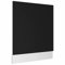 Keketa Geschirrspülerblende Geschirrspüler Frontblende Geschirrspülerfront Blende Spülmaschinen Frontblende Küchenschrank Blende für Küchenmöbel Schwarz 59,5x3x67 cm Holzwerkstoff
