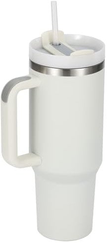 Gobelet isotherme Stanleys de 1 184 ml avec poignée, logo Stanle avec paille, tasse à café de voyage, tasses isothermes en acier inoxydable,