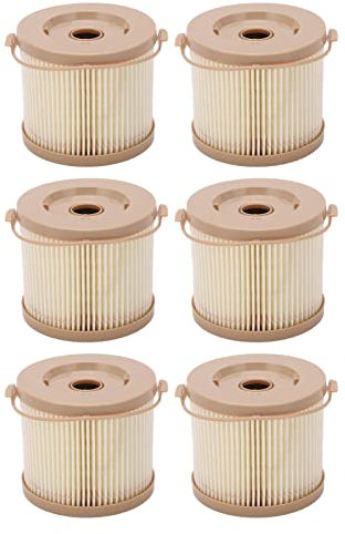 Tbest Filtro, 6 Pezzi Filtro Racor 500Fg,Filtro Racor 500Fg Filtro Carburante Separatore Acqua Kit Filtro Acqua Olio Sostituzione Per Racor 2010Pm-Or 500Fg