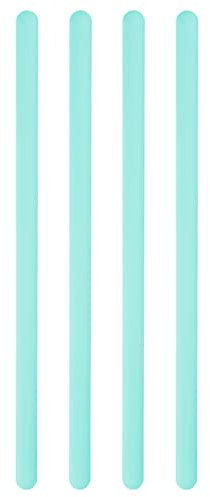 sourcing map 4Stk Silikon Rührstäbe 5.5 Wiederverwendbar Rührstangen für Mischen Epoxidharz Flüssige Farbe Kunst DIY Handwerk Helles Blau