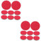 Kisangel 16pcs Bowling Ball Polish Pad Multi-use Cleaning Kit for Bowling Accessories Lawn Bowls Cleaning Sponge Pad