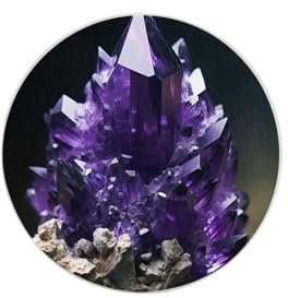 Kieselgur-Tassen-Untersetzer, violett, Amethyst, Getränkeuntersetzer, rutschfeste Tassen, Platzsets, Tischplatte, Schutzunterlage, kleines Pflanztablett, einteilig