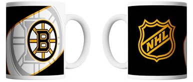 NHL Boston Bruins Kaffeebecher Kaffeetasse Tasse 11oz 330ml Shadow Logo