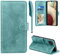 Handyhülle für Samsung Galaxy A12/M12, Hülle für Samsung Galaxy A12 / Galaxy M12 Lederhülle Flip PU Leder Tasche Case Kartenfach Magnet Ständer Klapphülle Schutzhülle für Samsung A12/M12, Grün