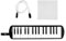 Tragbares 32-Tasten-Sopran-Melodica-Profi-Melodica-Tastaturinstrument, 32 Tasten, Tastatur für Party