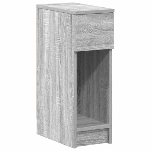 vidaXL Nachttisch mit Schublade Grau Sonoma 20x36x60 cm, Nachtschrank, Nachtkommode, Betttisch, Nachtkonsole, Bettschrank, Beistelltisch Schlafzimmer