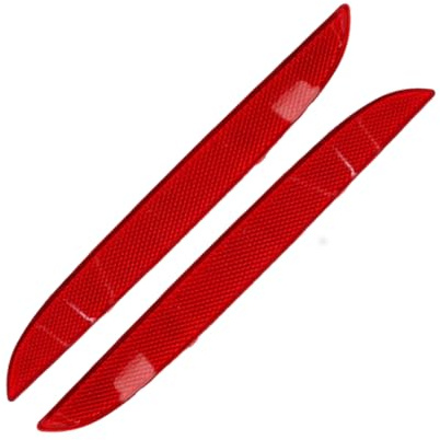 Kacepar Heckstoßstange Reflektor, 1 Paar Heckstoßstange Reflektierende Markierungsleuchte Lichtreflektor Kompatibel mit BMW F21 F20 1er Serie 2015-2016, Rot 63147363787