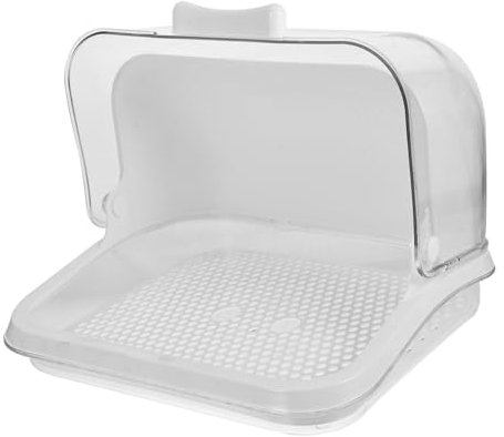JOINPAYA 1pezzi Contenitore Per Tettarella Coperchio Anti-polvere in Materiale Organizer Per Stoviglie Copripiatto Antiolio Colore Bianco