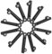 casstaly 12 Pièces de Manchon D'Extension de Support de Garde-Boue de Vélo pour Garde-Boue de 20/24/26 Pouces pour Tige de Connexion de Garde-Boue de Vélo