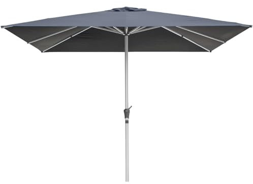 RANSENERS Premium Sonnenschirm 250x250cm Quadratisches Vordach - Kippbarer Gartenschirm mit Hochwertiger Rahmen und 8 Rippen - mit UV50+ Schutz - Schirmständer Optional