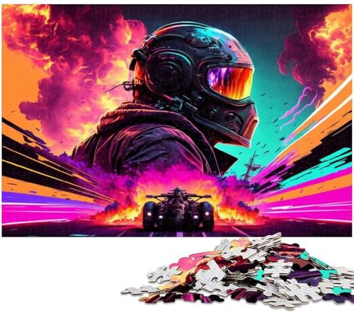 Puzzle für Erwachsene, 1000 Teile, Formel-1-Puzzle für Erwachsene, Papppuzzle, lustiges Geschenk, Größe 38 x 26 cm