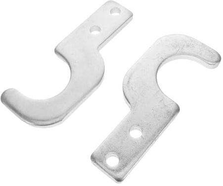 Alipis Scaffold Board Hooks, 2Pcs Heavy Step Clamp Brackets | Heavy duty scaffold board hangers for construction, secure locking steel pole support brackets, 2Pcs silver tool