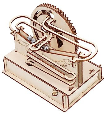 Kisangel 1 Satz Holz Puzzle Kugelbahn Kognitives für Lernspielzeug Motorik DIY Modellbau und Kreatives für zu Jedem