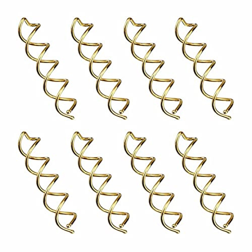 10pcs Spiral Bobby Pin de cheveux épingles à vis de torsion dorée non nucléaires pour style cheveux bricolage