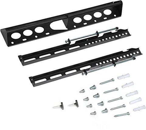 Universal TV Wall Mount Bracket Heavy Duty Adjustable Tilting Swivel TV Mount Stand for 26 55 Inch TVs Black Easy Installation Space Saving Design 3 Brackets Included