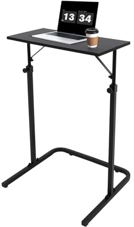 TouTToNG Schreibtisch Trainingstisch Fahrradtisch höhenverstellbarer, Tischplatte 60 * 30cm Fahrrad Trainer Laufbandtisch für Indoor Fahrradtrainer und Fitness